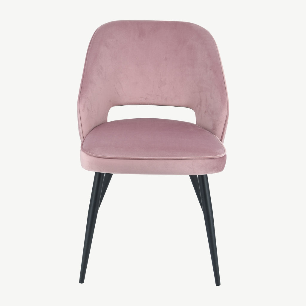 Sutton Dining Chairs Pink Velvet