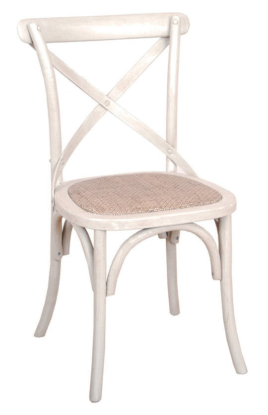 Crossback Dining Chair Cream